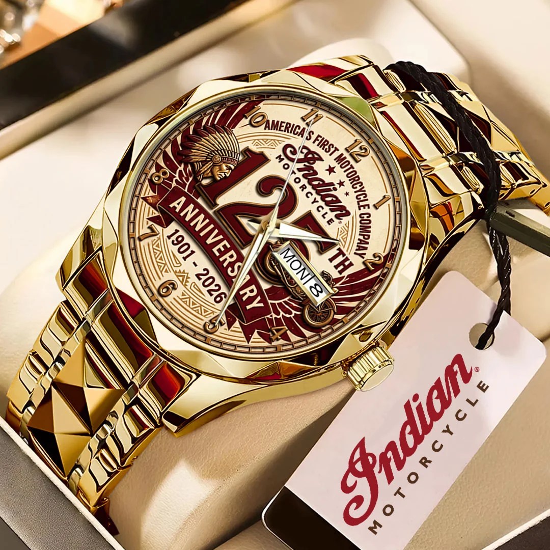Indian Motorcycle 125th Anniversary Alloy Luxury Quartz Watch – TMTHU10217