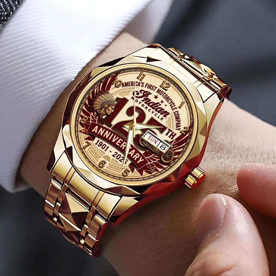 Indian Motorcycle 125th Anniversary Alloy Luxury Quartz Watch – TMTHU10217