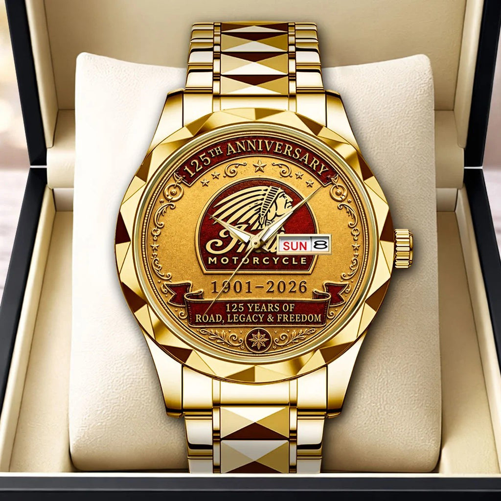 Indian Motorcycle 125th Anniversary Alloy Luxury Quartz Watch – HOATT20475