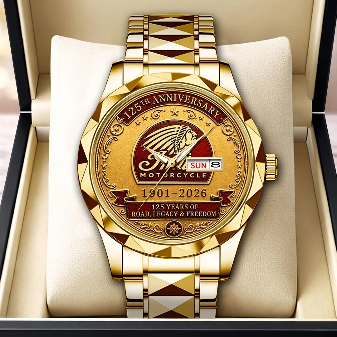 Indian Motorcycle 125th Anniversary Alloy Luxury Quartz Watch – HOATT20475