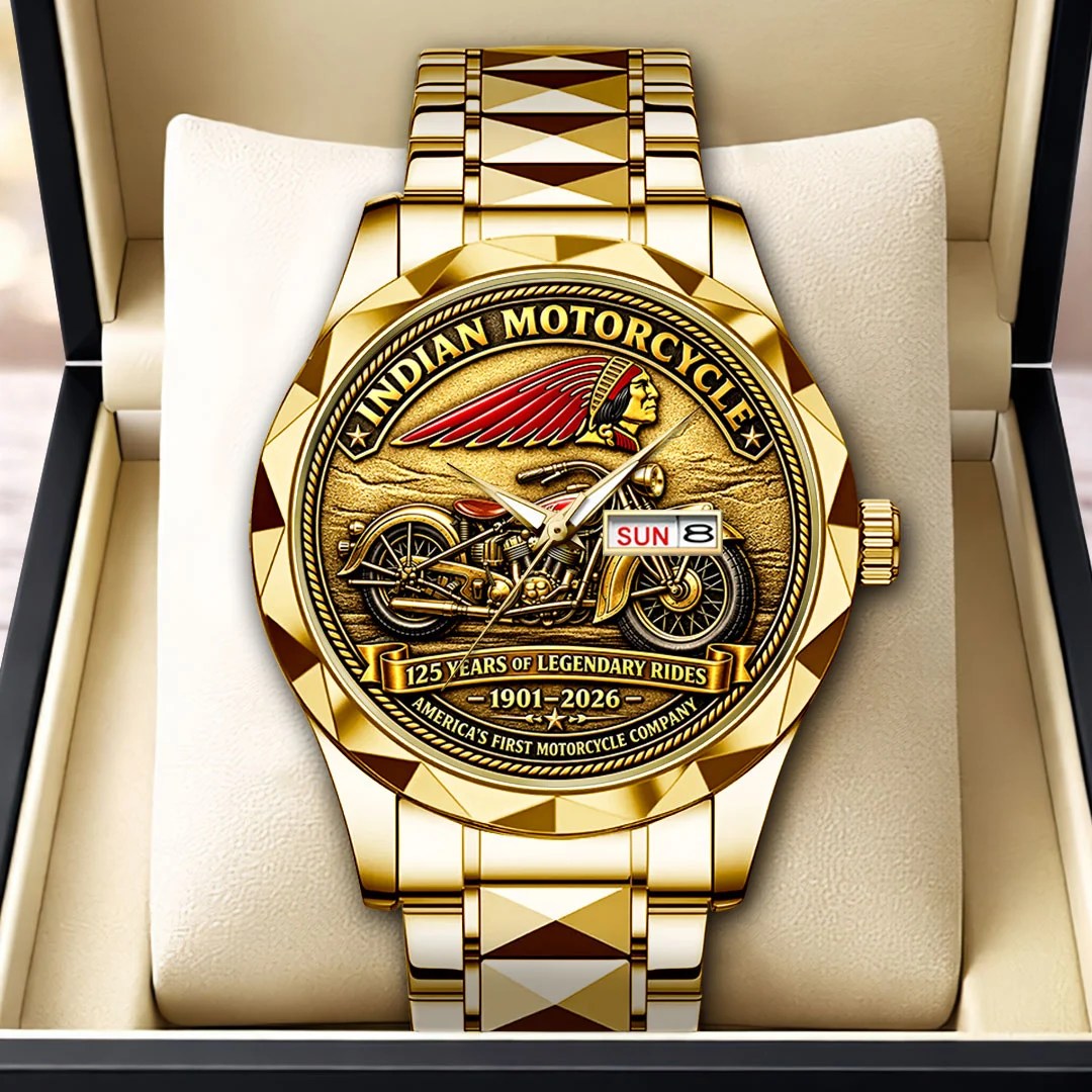 Indian Motorcycle 125th Anniversary Alloy Luxury Quartz Watch – HOATT26863