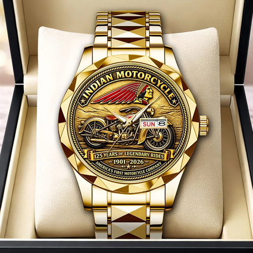 Indian Motorcycle 125th Anniversary Alloy Luxury Quartz Watch – HOATT26863