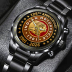 Indian Motorcycle 125th Anniversary Black Stainless Steel Watch – TMTHU8096