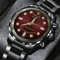 Indian Motorcycle 125th Anniversary Black Stainless Steel Watch – TMTHU8585