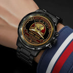 Indian Motorcycle 125th Anniversary Black Stainless Steel Watch – HOATT20523