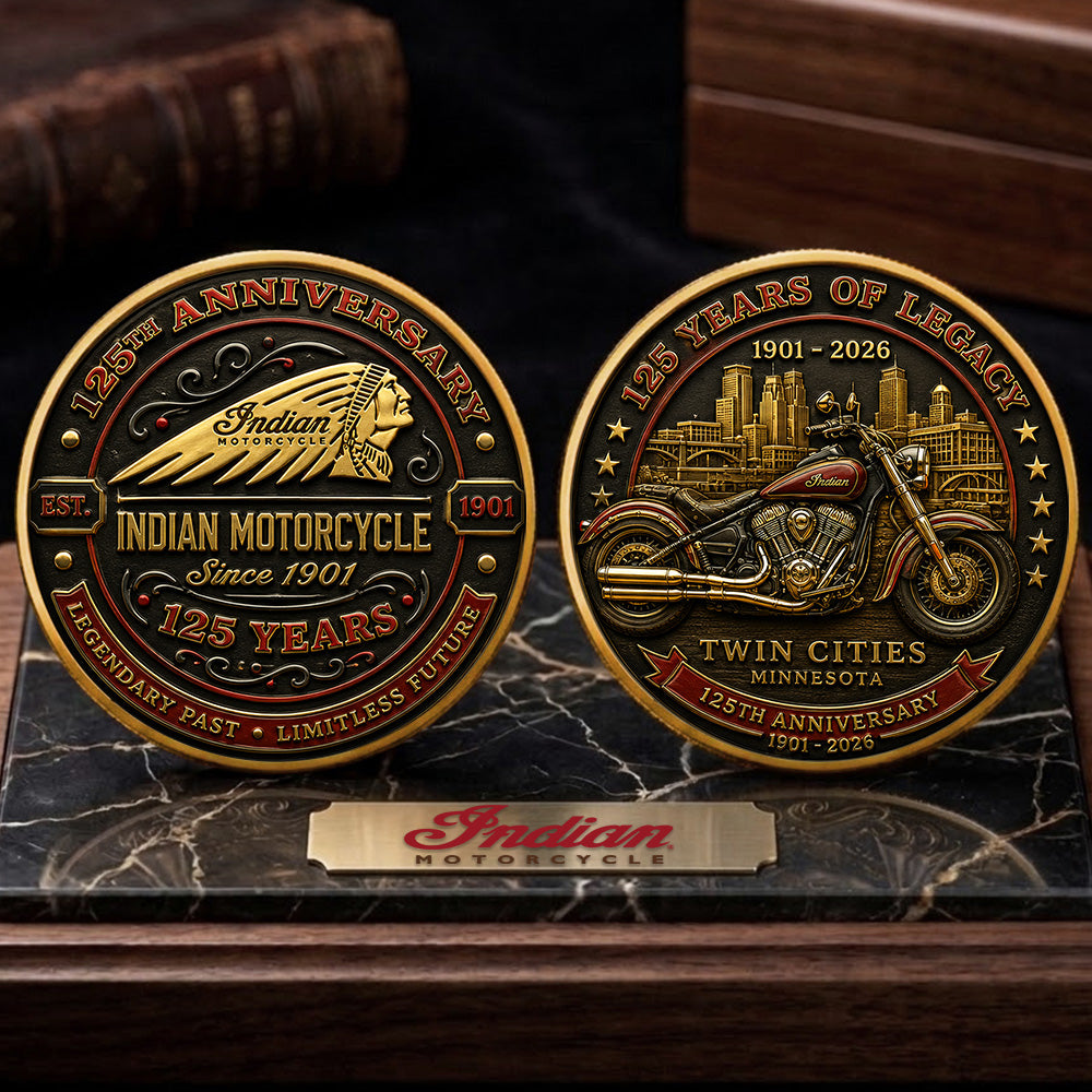 Indian Motorcycle 125th Anniversary Commemorative Coin – TMTHU8520