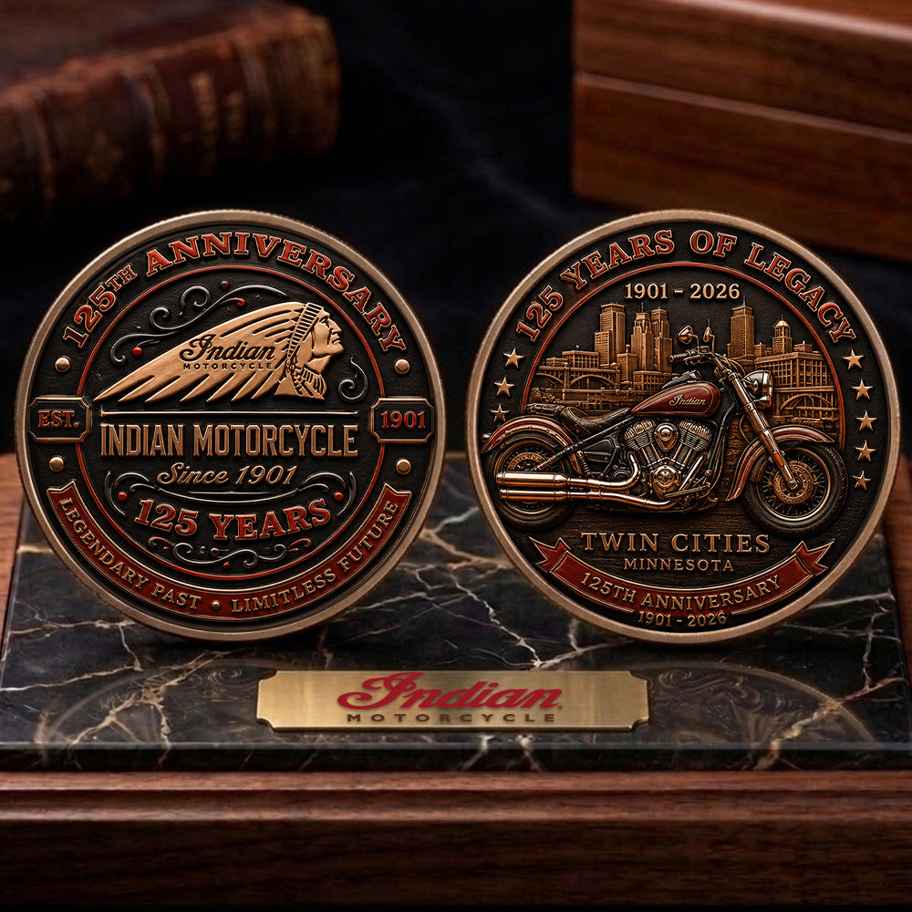 Indian Motorcycle 125th Anniversary Commemorative Coin – TMTHU8520
