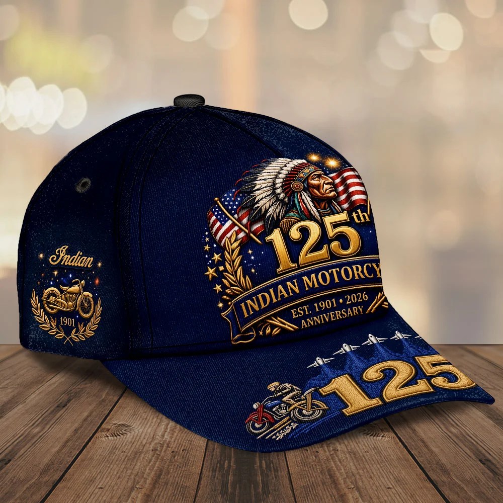 Indian Motorcycle 125th Anniversary Classic Cap – TMTHU8591