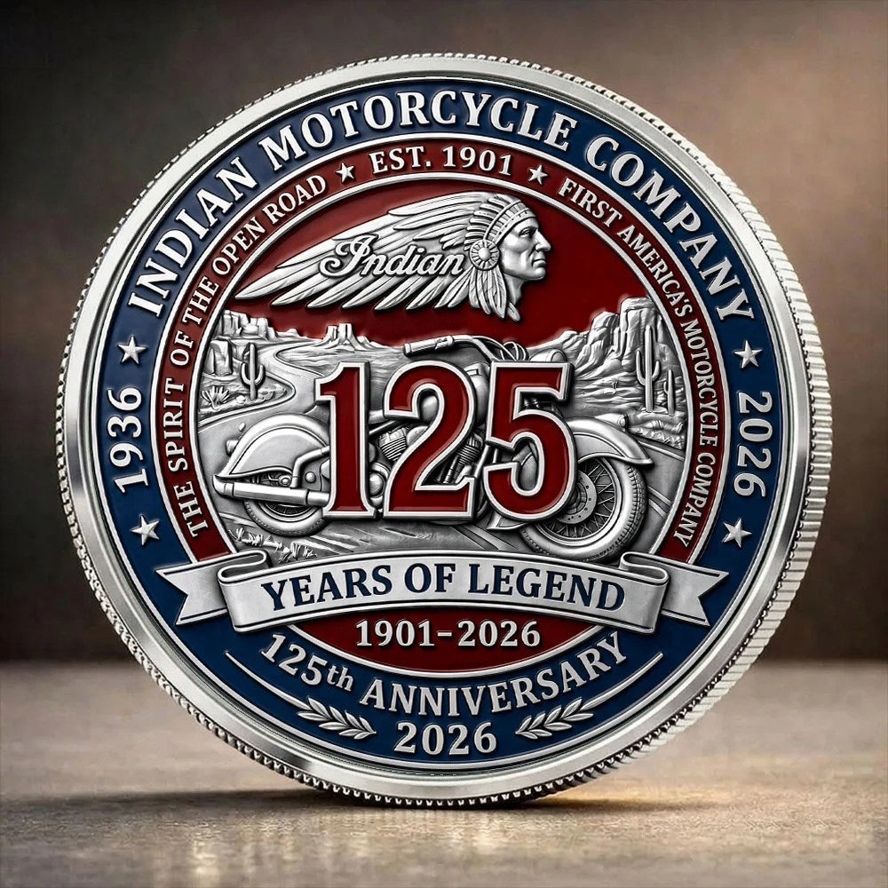 Indian Motorcycle 125th Anniversary Commemorative Coin – TANTN26362