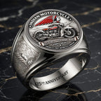 Indian Motorcycle 125th Anniversary 3D Engraved Ring – HOATT26862