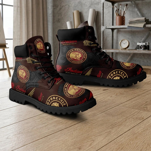 Indian Motorcycle 125th Anniversary All-Season Leather Boots – TMTHU10090