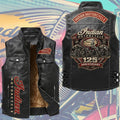 Indian Motorcycle 125th Anniversary Premium 2D Sleeveless Leather Vest – TMTHU9790