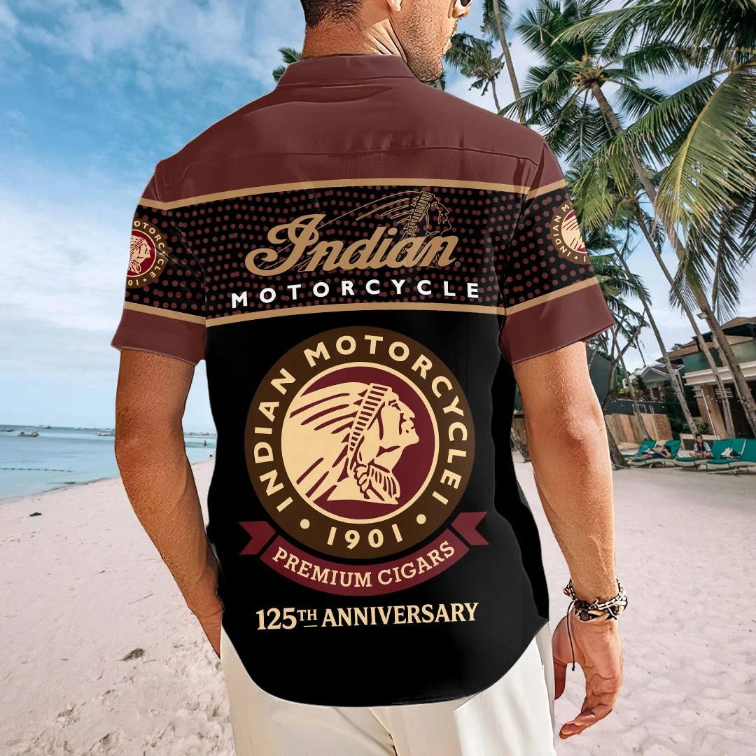 Indian Motorcycle 125th Anniversary Short Sleeve Button-Down Shirt – HOATT20425