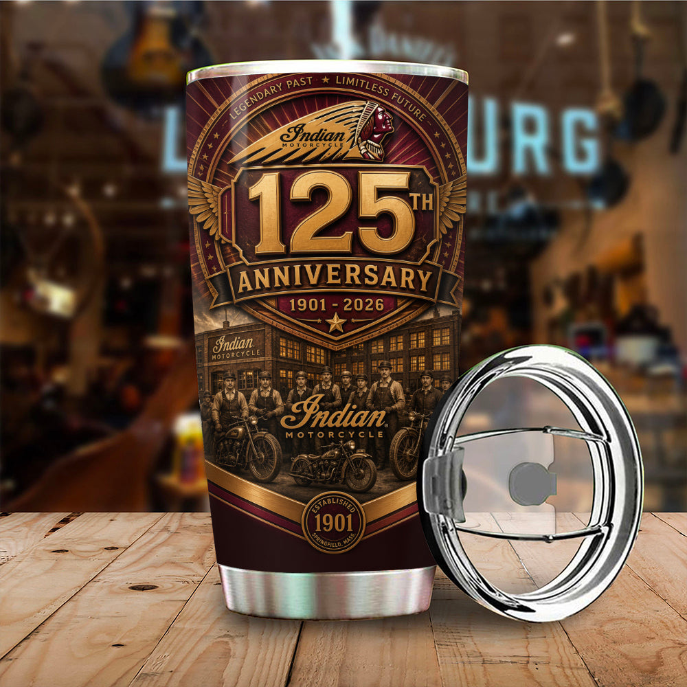 Indian Motorcycle 125th Anniversary Tumbler Cup – TMTHU8568