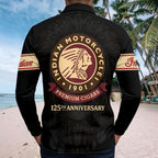 Indian Motorcycle 125th Anniversary Zip Polo Shirt – HOATT20356