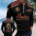 Indian Motorcycle 125th Anniversary Zip Polo Shirt – HOATT20625