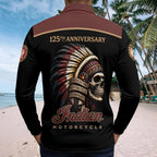Indian Motorcycle 125th Anniversary Zip Polo Shirt – HOATT20625