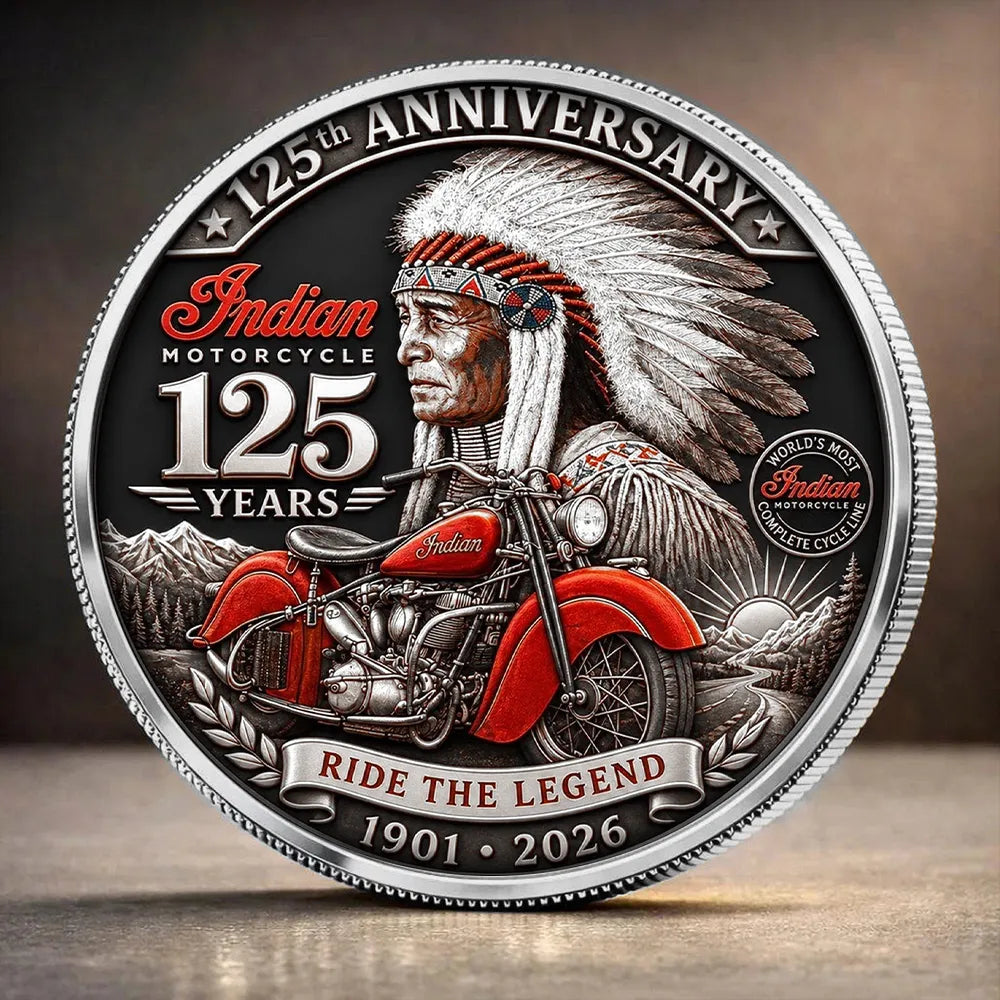 Indian Motorcycle 125th Anniversary Commemorative Coin – TANTN24773