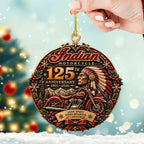 Indian Motorcycle 125th Anniversary Custom Shape 2-side Printed Acrylic Ornament – TANTN26365