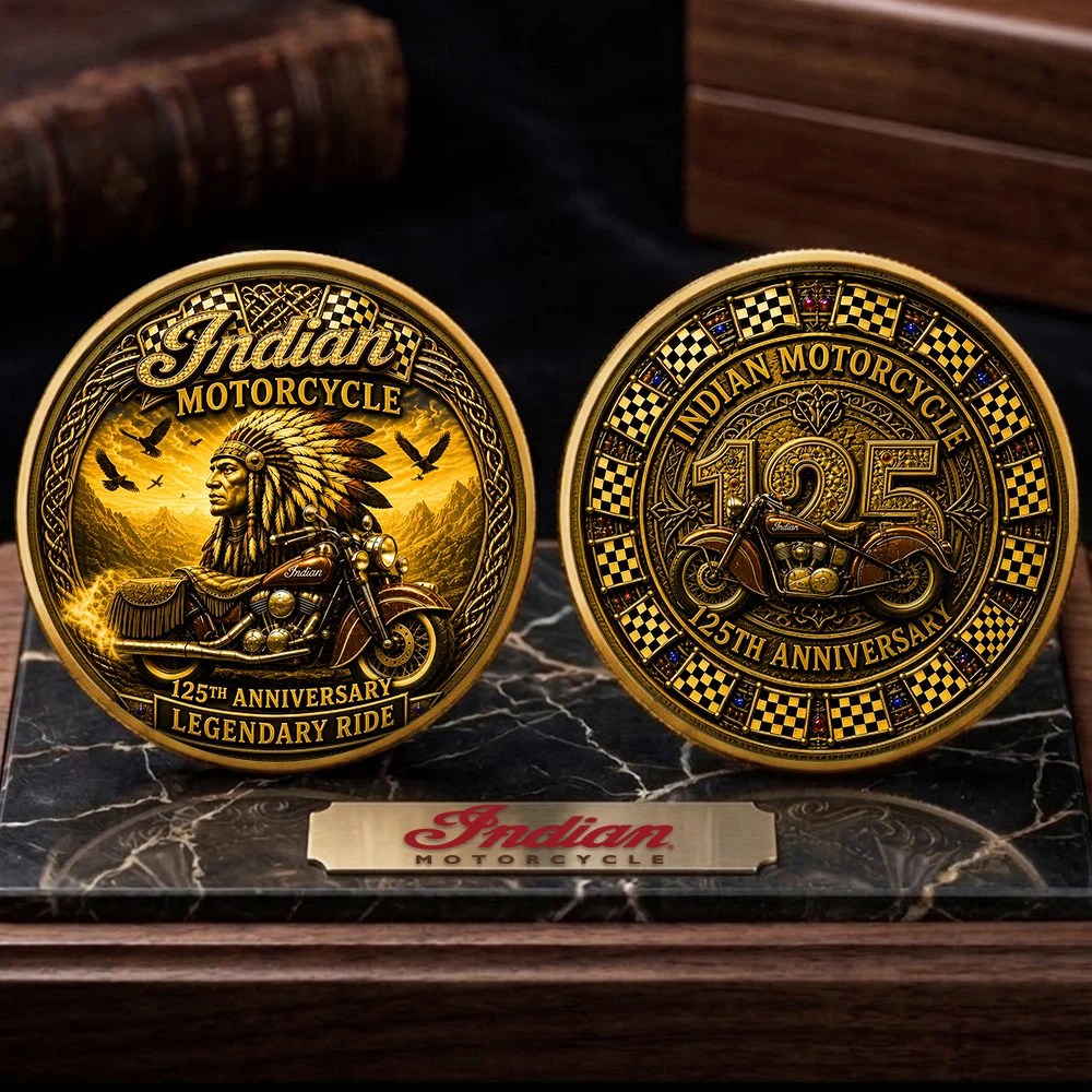Indian Motorcycle 125th Anniversary Commemorative Coin – TMTHU8658