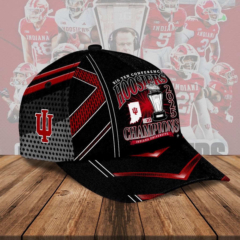 Indiana Hoosiers Football 2025 Big Ten Champions Classic Cap – HOATT14990