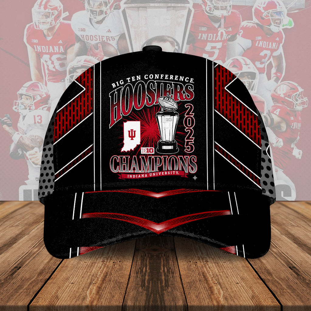 Indiana Hoosiers Football 2025 Big Ten Champions Classic Cap – HOATT14990