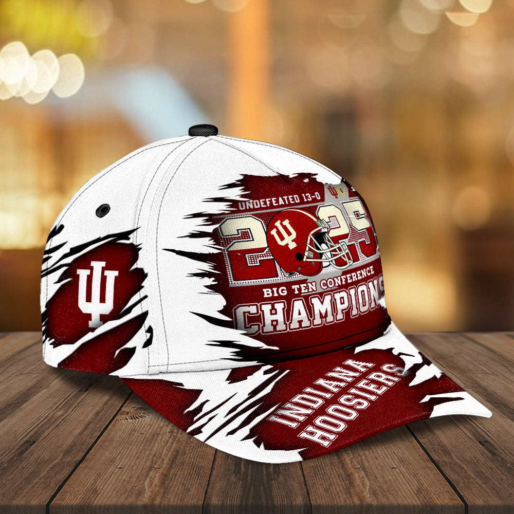 Indiana Hoosiers Football 2025 Big Ten Champions Classic Cap – MAITM14070
