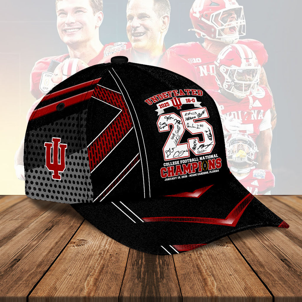 Indiana Hoosiers Football 2025 National Champions Classic Cap – HOATT15802
