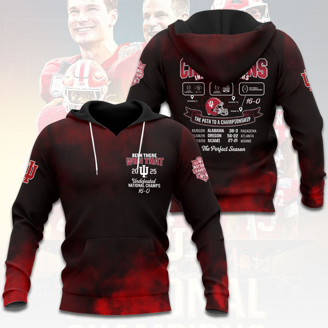 Indiana Hoosiers Football 2025 National Champions 3D Apparel – HOATT15798