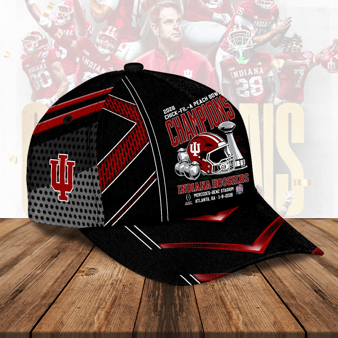 Indiana Hoosiers Football 2026 Peach Bowl Champions Classic Cap – HOATT15592
