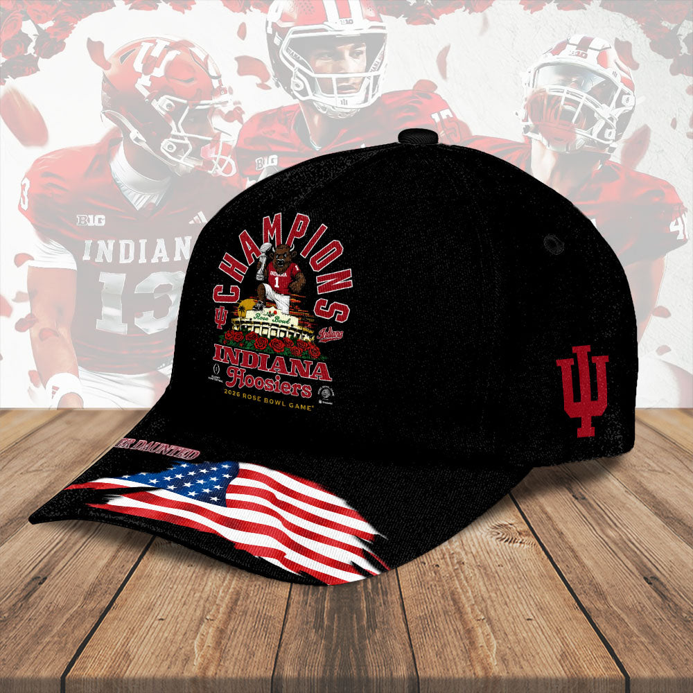Indiana Hoosiers Football 2026 Rose Bowl Champions Classic Cap – HOATT15451