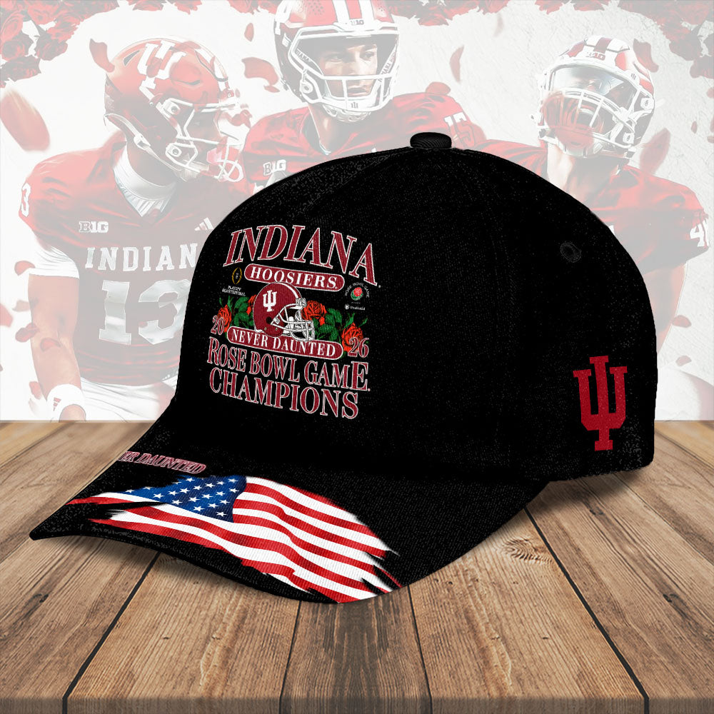 Indiana Hoosiers Football 2026 Rose Bowl Champions Classic Cap – HOATT15452