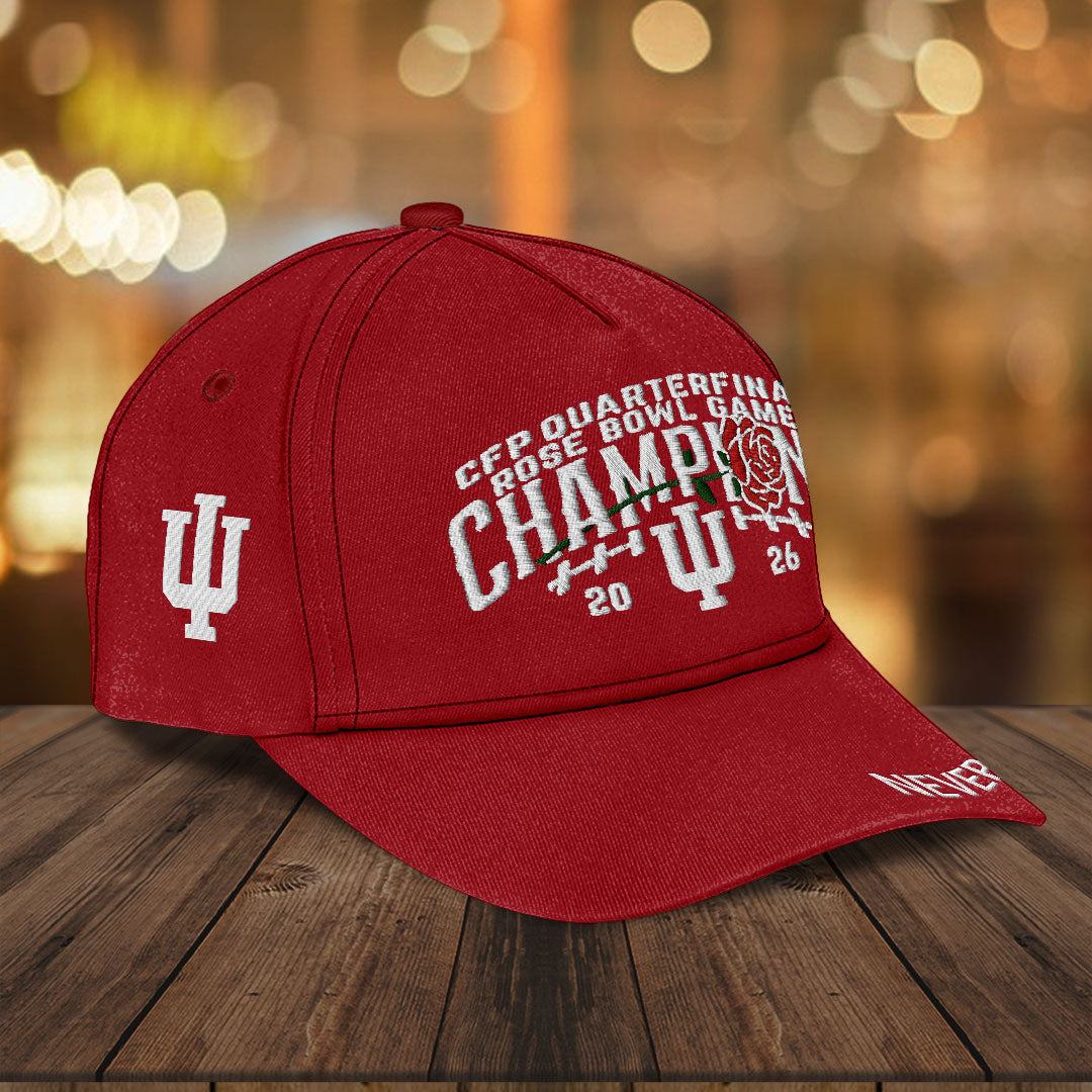 Indiana Hoosiers Football 2026 Rose Bowl Champions Classic Cap – HOATT15454