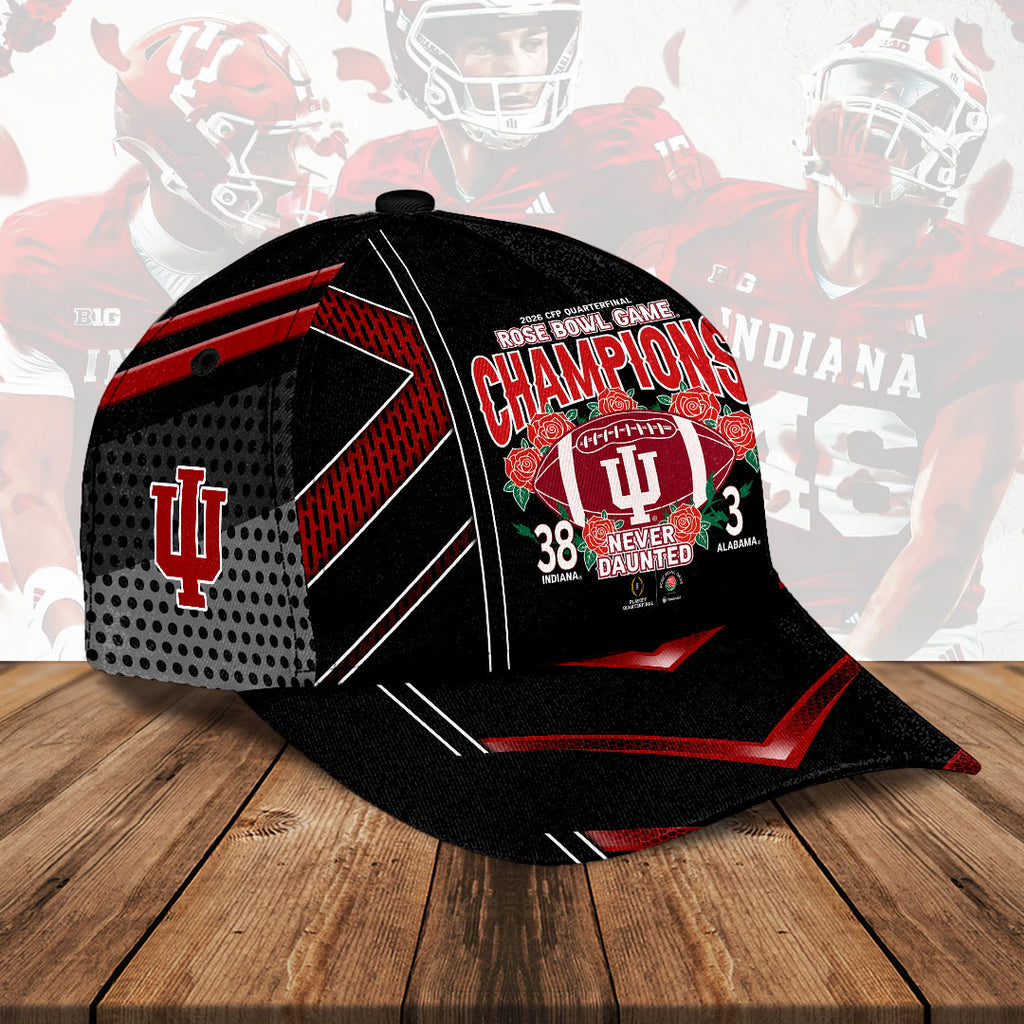 Indiana Hoosiers Football 2026 Rose Bowl Champions Classic Cap – HOATT15476