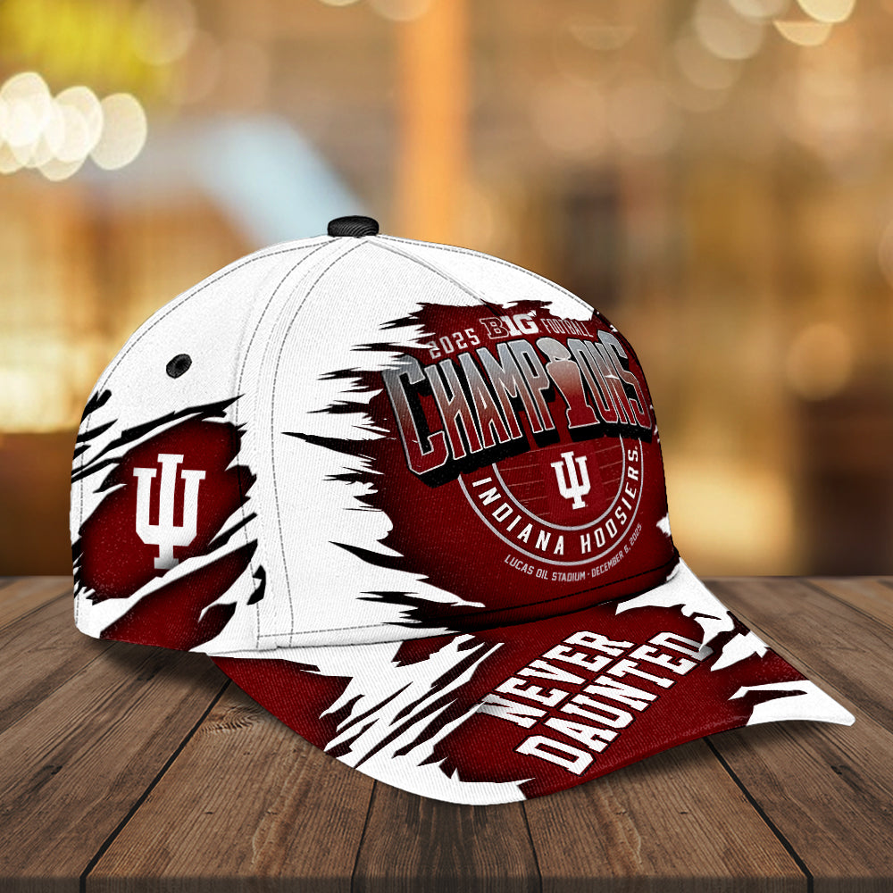 Indiana Hoosiers Football 2025 Big Ten Champions Classic Cap – MAITM13996
