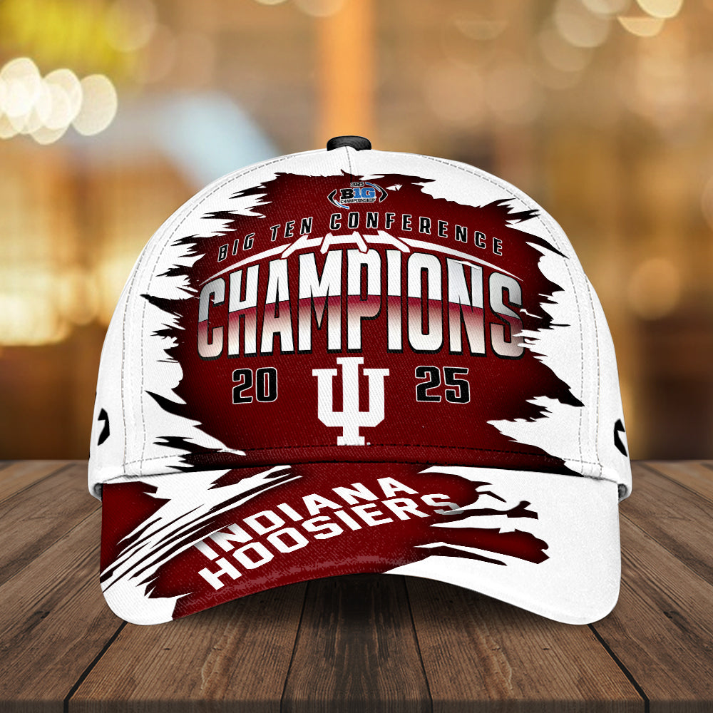 Indiana Hoosiers Football 2025 Big Ten Champions Classic Cap – MAITM13998