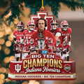 Indiana Hoosiers Football 2025 Big Ten Champions Custom Shape 2-sided Acrylic Ornament – MAITM14028