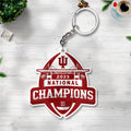 Indiana Hoosiers Football 2025 National Champions Custom Shape 2-sided Keychain – TANTN20472