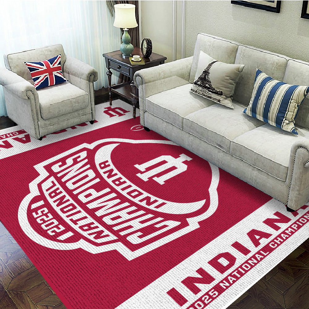 Indiana Hoosiers Football 2025 National Champions Rectangular Rug – TANTN20147