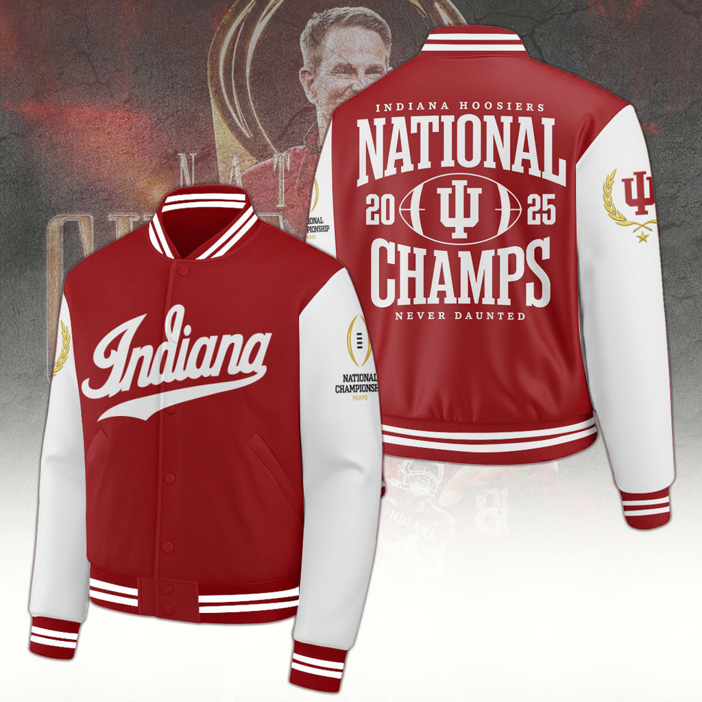 Indiana Hoosiers Football 2025 National Champions Varsity Jacket – TANTN20574