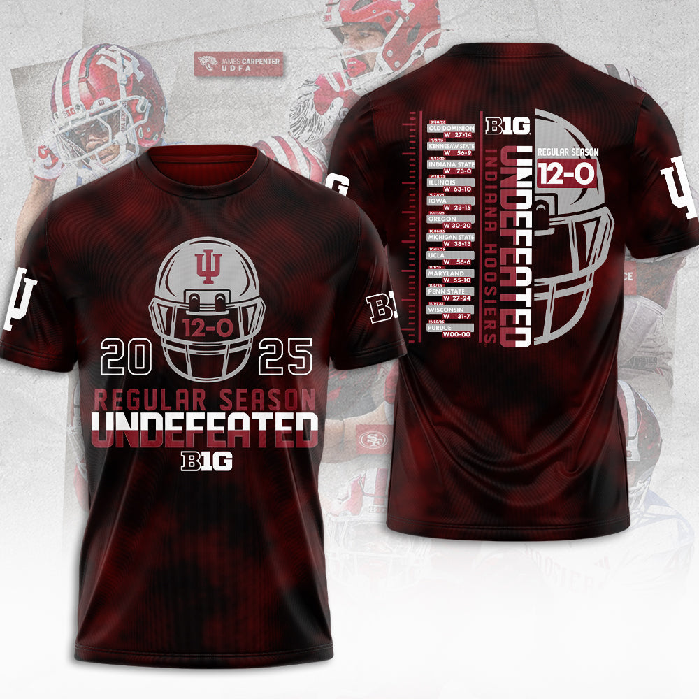 Indiana Hoosiers Football 3D Apparel – MAITM13951