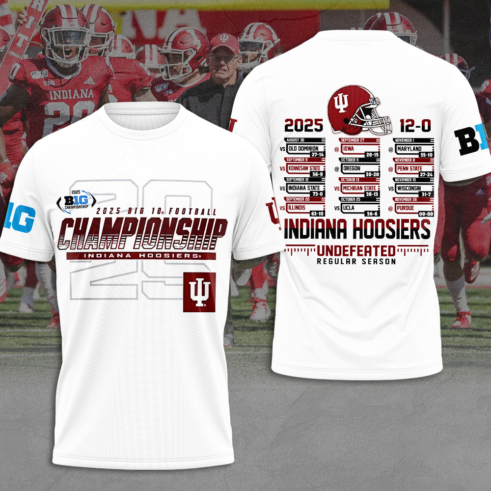 Indiana Hoosiers Football 3D Apparel – MAITM13955