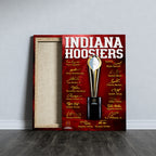 Indiana Hoosiers Football Rectangle Canvas With Inner Frame – TMTHU3677