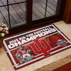 Indiana Hoosiers Football Big Ten Champions Doormat – TMTHU2547