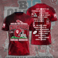 Indiana Hoosiers Football 3D Apparel – TANTN19267
