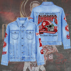 Indiana Hoosiers Football 2025 National Champions 2D Denim Jacket – TANTN20580