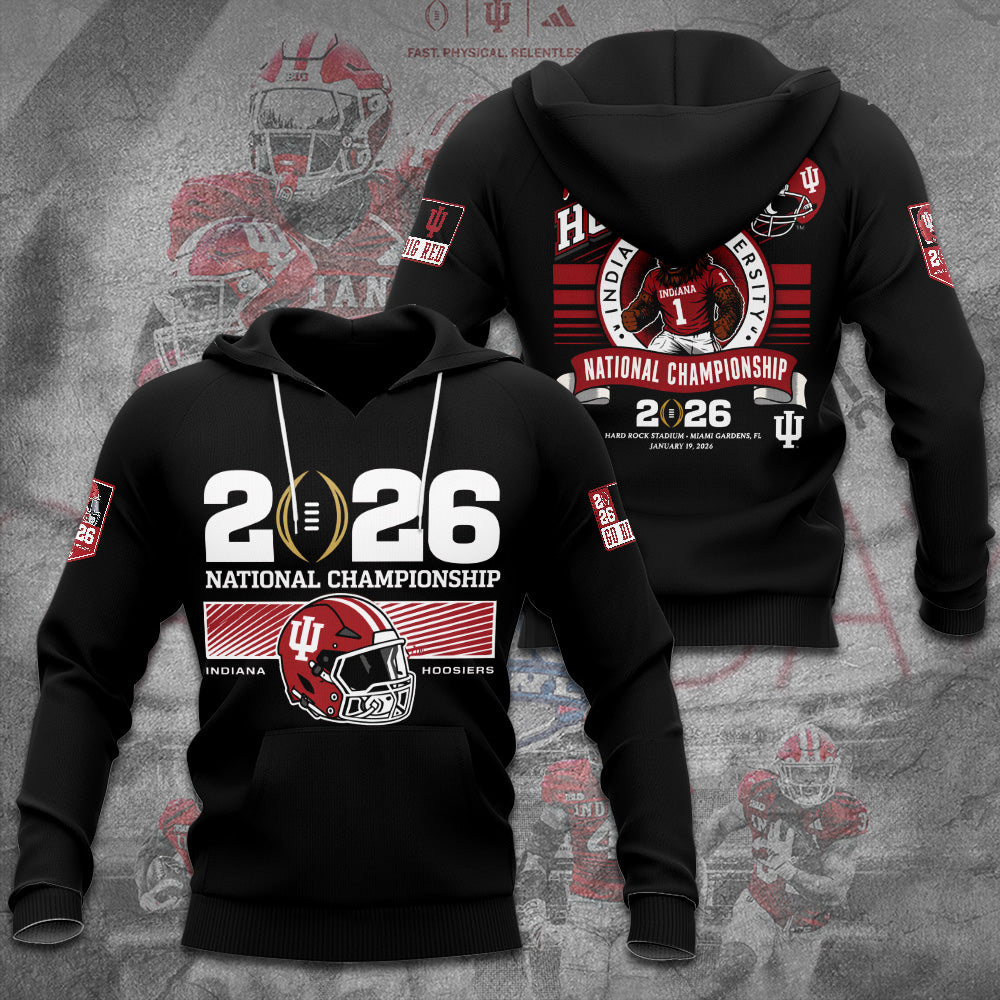 Indiana Hoosiers Football 2026 National Championship 3D Apparel – TANTN20137
