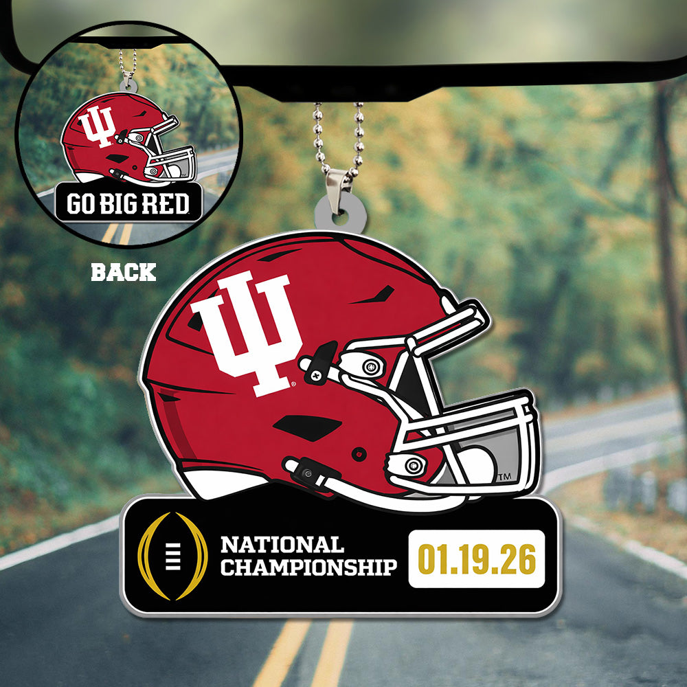 Indiana Hoosiers Football 2026 National Championship Custom shape 2-sided Acrylic Car Ornament – TANTN20162