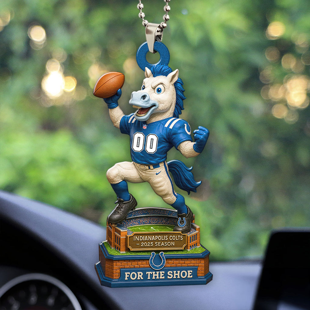 Indianapolis Colts 2025 Season Custom shape 2-sided Acrylic Car Ornament – HOATT13671