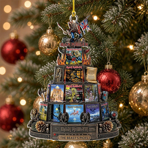 Iron Maiden Custom Shape 2-side Printed Acrylic Ornament – TMTHU9693